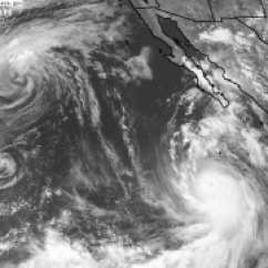 Lowell and Karina to the left, Marie intensifying to the right. Image: NASA