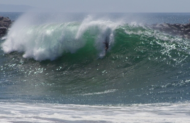 Solid Wedge. Grady on a steep one.